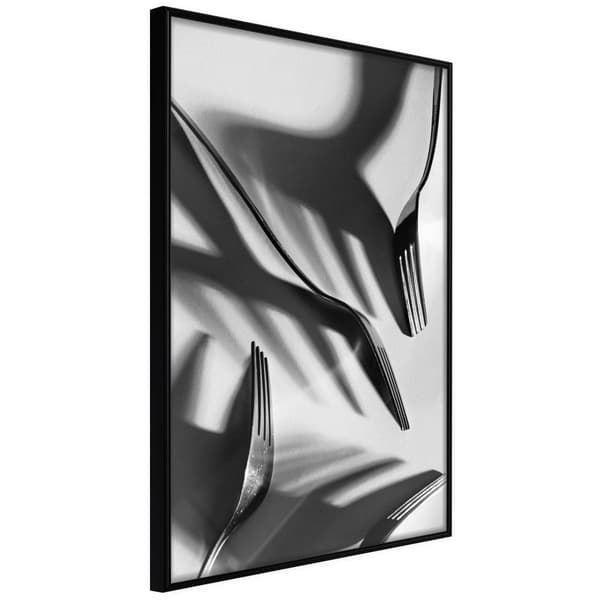 Inramad Poster / Tavla - Fun with Shadow Svart ram 40x60