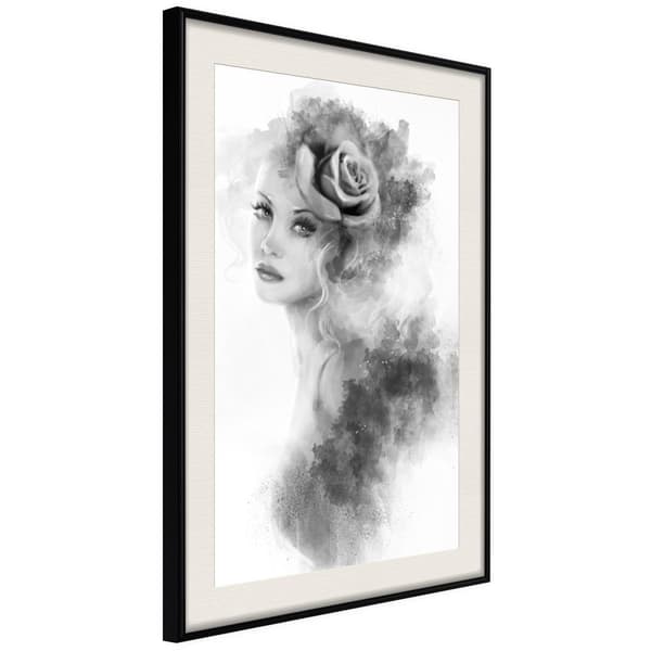 Inramad Poster / Tavla - Mysterious Lady