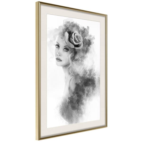 Inramad Poster / Tavla - Mysterious Lady