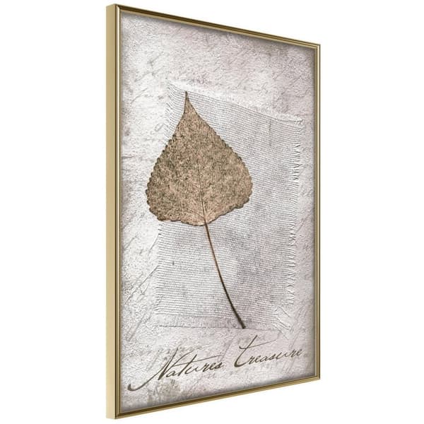 Inramad Poster / Tavla - Dried Leaf