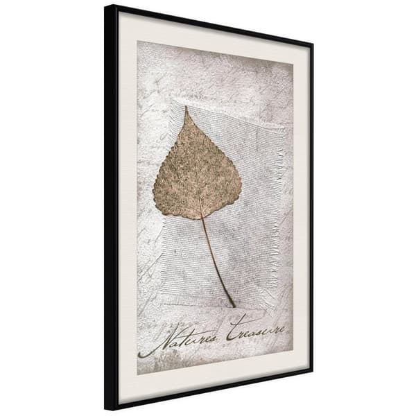 Inramad Poster / Tavla - Dried Leaf