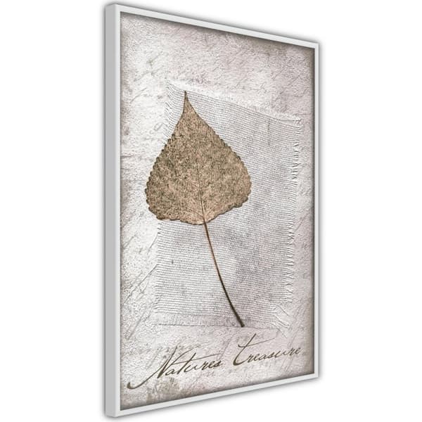 Inramad Poster / Tavla - Dried Leaf