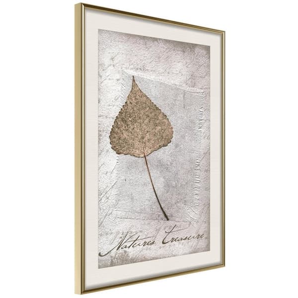 Inramad Poster / Tavla - Dried Leaf