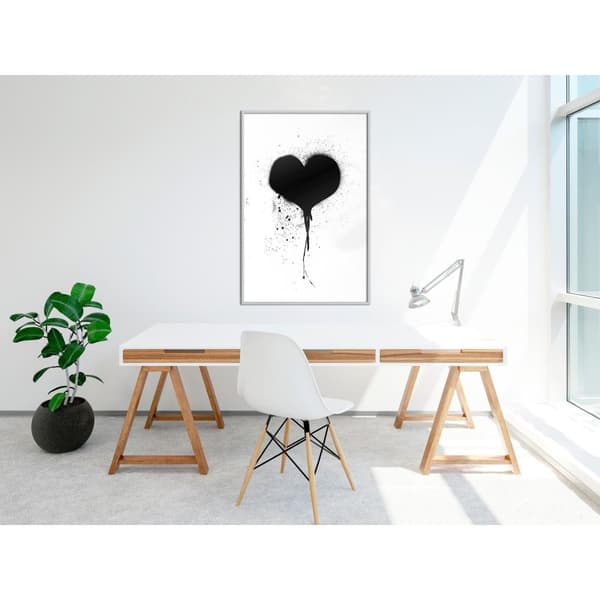 Inramad Poster / Tavla - Graffiti Heart