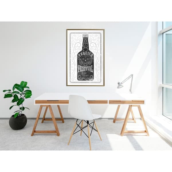 Inramad Poster / Tavla - Bottle of Tequila