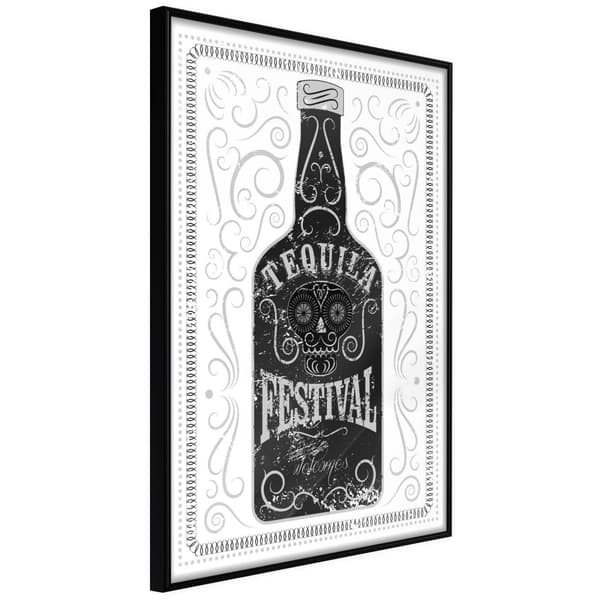 Inramad Poster / Tavla - Bottle of Tequila