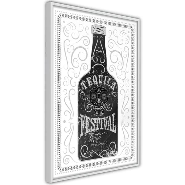 Inramad Poster / Tavla - Bottle of Tequila