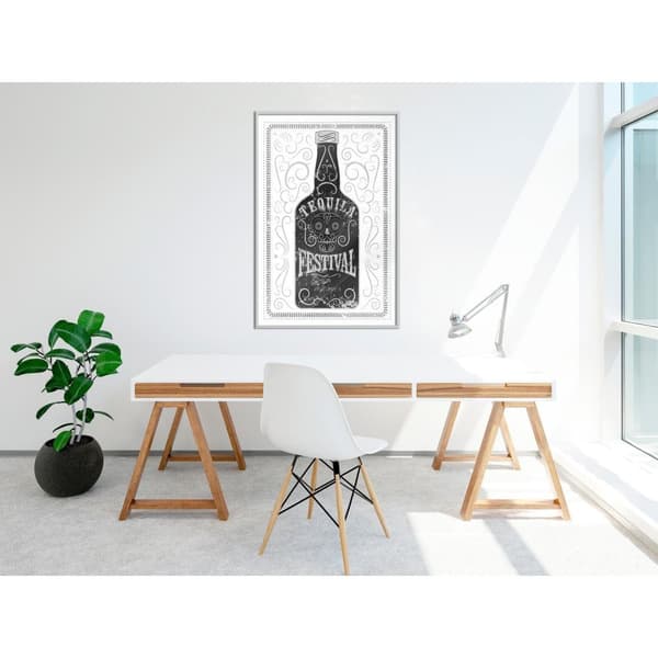 Inramad Poster / Tavla - Bottle of Tequila