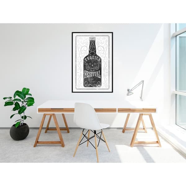 Inramad Poster / Tavla - Bottle of Tequila