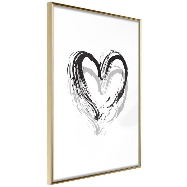 Inramad Poster / Tavla - Painted Declaration of Love