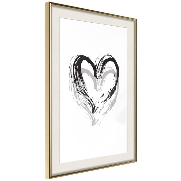Inramad Poster / Tavla - Painted Declaration of Love