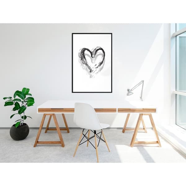 Inramad Poster / Tavla - Painted Declaration of Love