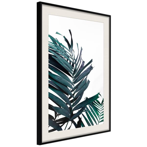Inramad Poster / Tavla - Evergreen Palm Leaves