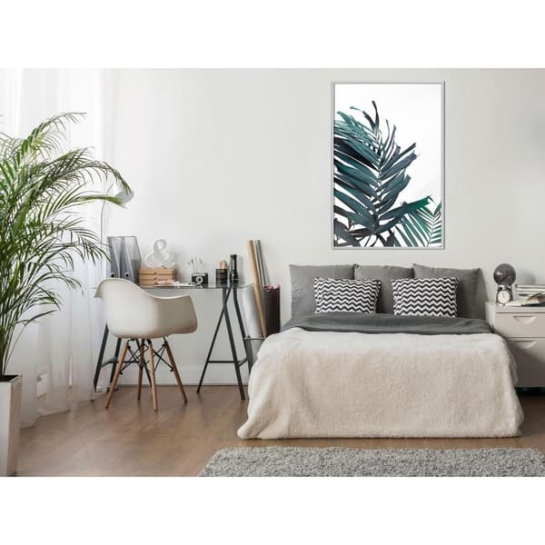 Inramad Poster / Tavla - Evergreen Palm Leaves