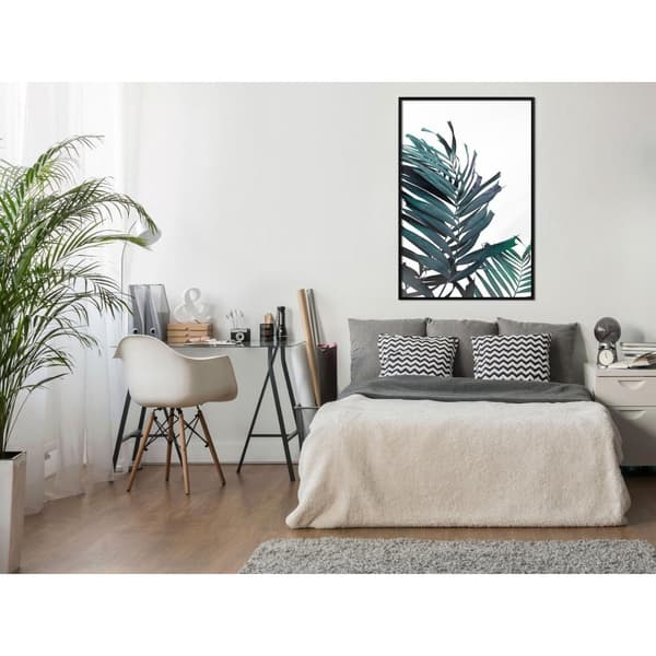Inramad Poster / Tavla - Evergreen Palm Leaves