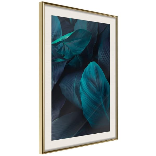 Inramad Poster / Tavla - Evergreen Leaves