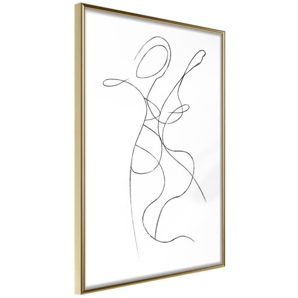 Inramad Poster / Tavla - Two Souls II Guldram 30x45