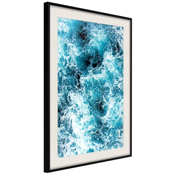 Inramad Poster / Tavla - Sea Foam