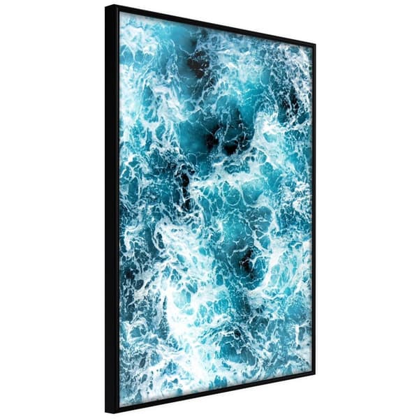 Inramad Poster / Tavla - Sea Foam