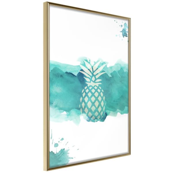 Inramad Poster / Tavla - Pastel Pineapple