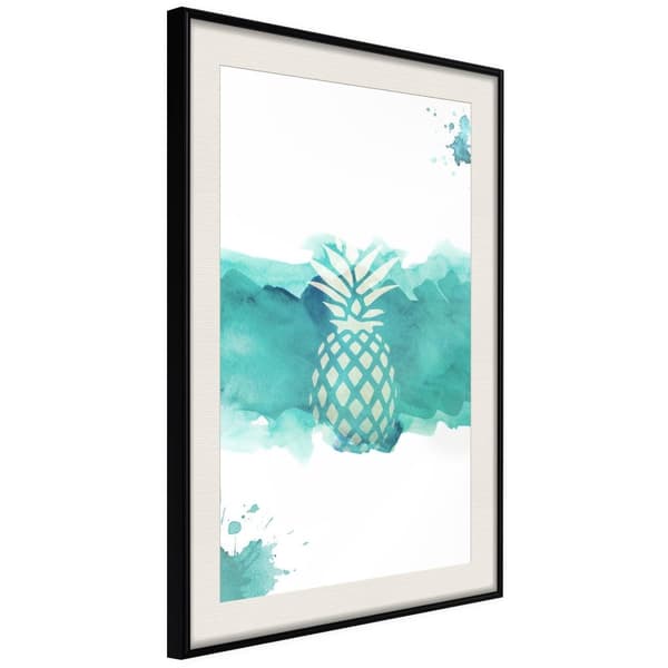 Inramad Poster / Tavla - Pastel Pineapple