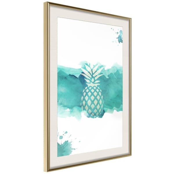 Inramad Poster / Tavla - Pastel Pineapple