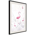 Miniatyrbild 4 av 11: Inramad Poster / Tavla - Flamingos and Triangles
