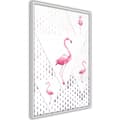 Miniatyrbild 8 av 11: Inramad Poster / Tavla - Flamingos and Triangles