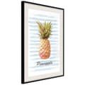 Miniatyrbild 4 av 11: Inramad Poster / Tavla - Pineapple on Striped Background