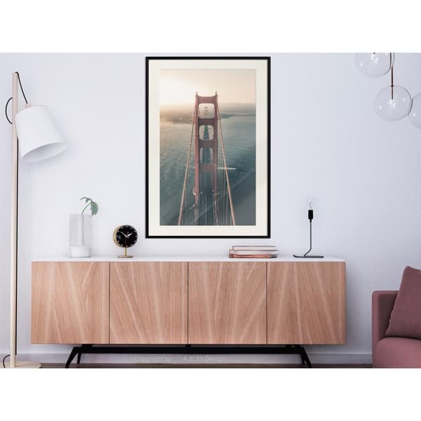 Inramad Poster / Tavla - Bridge in San Francisco I