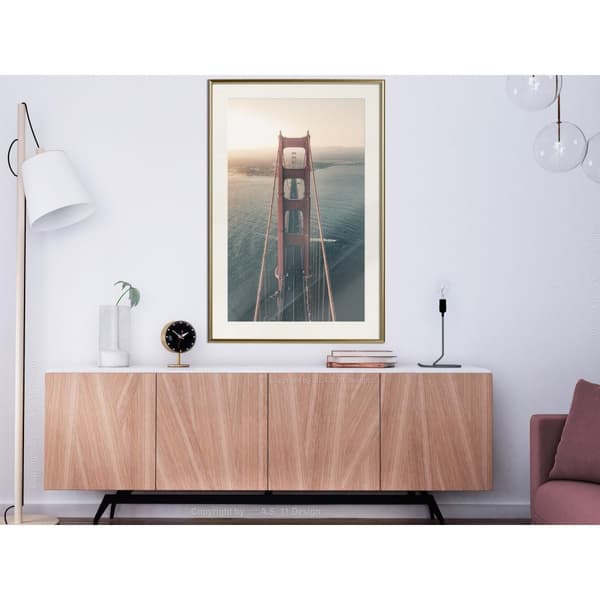 Inramad Poster / Tavla - Bridge in San Francisco I