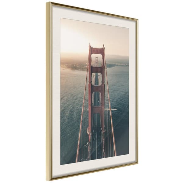Inramad Poster / Tavla - Bridge in San Francisco I