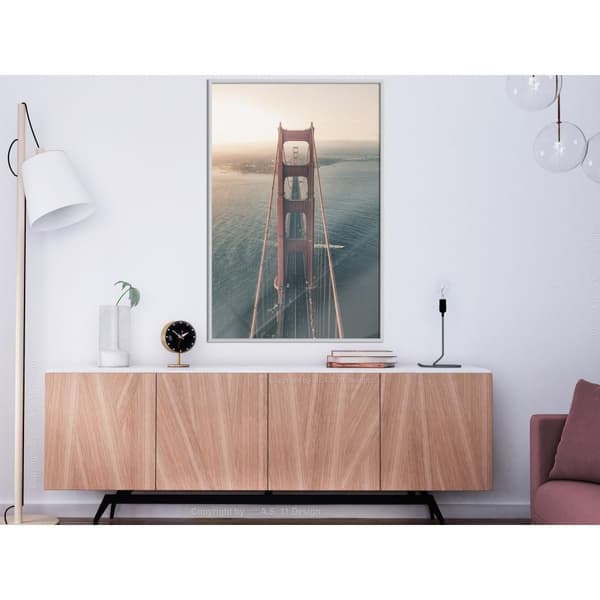Inramad Poster / Tavla - Bridge in San Francisco I