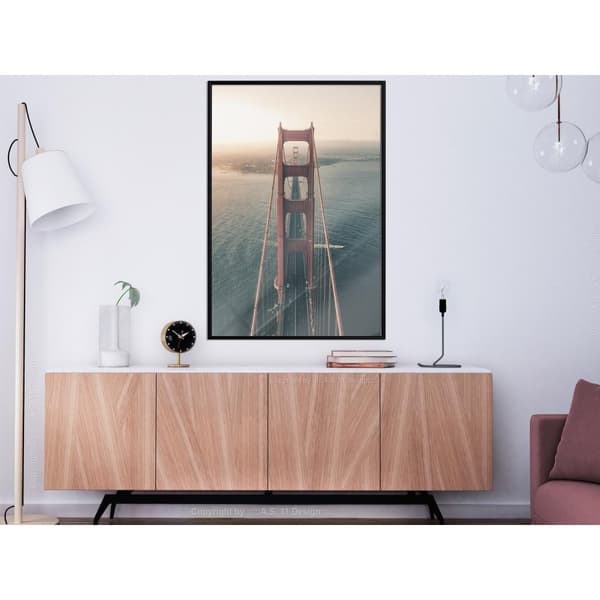 Inramad Poster / Tavla - Bridge in San Francisco I