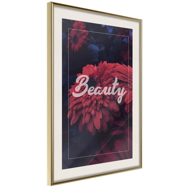 Inramad Poster / Tavla - Beauty of the Flowers