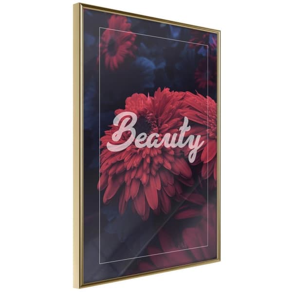 Inramad Poster / Tavla - Beauty of the Flowers