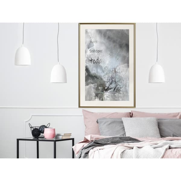 Inramad Poster / Tavla - Inspire Someone