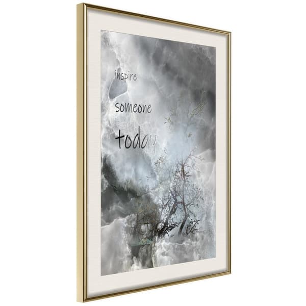 Inramad Poster / Tavla - Inspire Someone