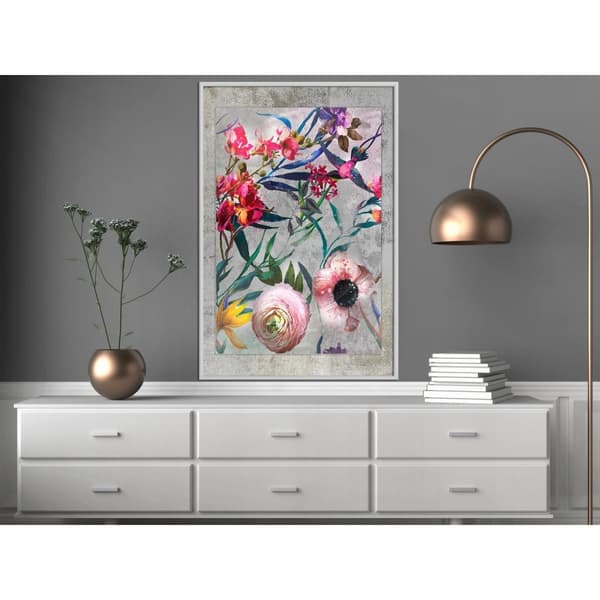 Inramad Poster / Tavla - Scattered Flowers
