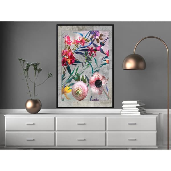 Inramad Poster / Tavla - Scattered Flowers