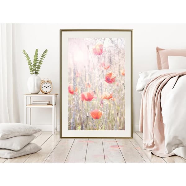Inramad Poster / Tavla - Poppies