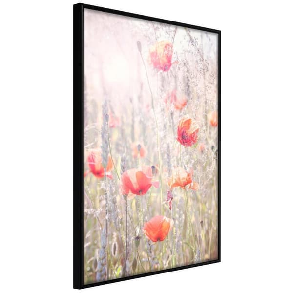 Inramad Poster / Tavla - Poppies Svart ram 20x30