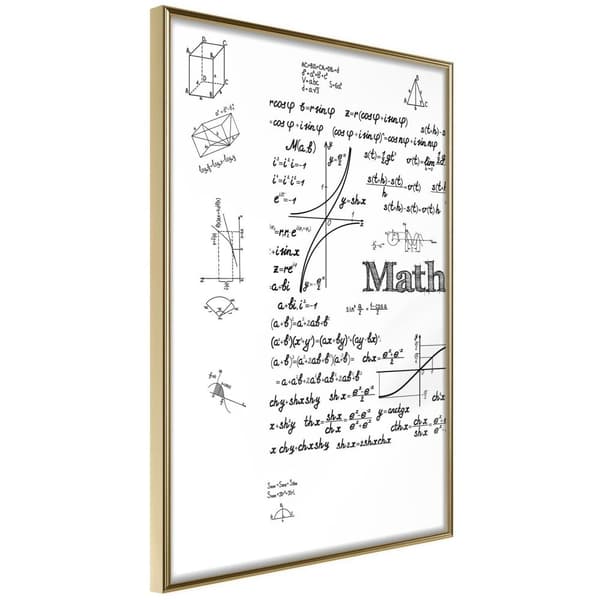 Inramad Poster / Tavla - Math Formulas