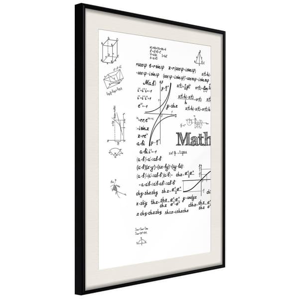 Inramad Poster / Tavla - Math Formulas