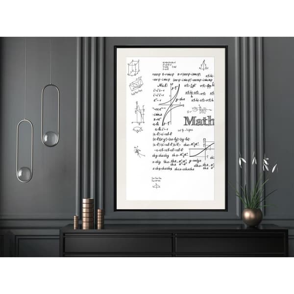 Inramad Poster / Tavla - Math Formulas