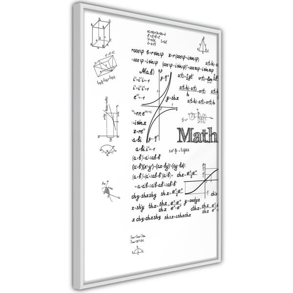Inramad Poster / Tavla - Math Formulas