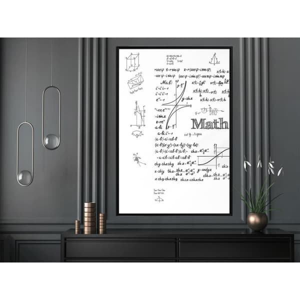 Inramad Poster / Tavla - Math Formulas