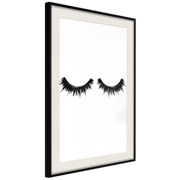 Inramad Poster / Tavla - False Eyelashes
