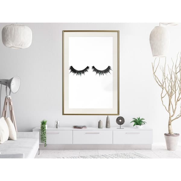 Inramad Poster / Tavla - False Eyelashes