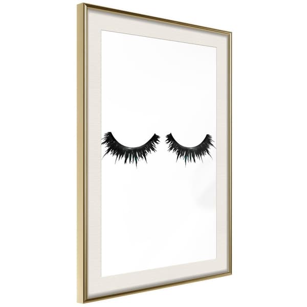 Inramad Poster / Tavla - False Eyelashes
